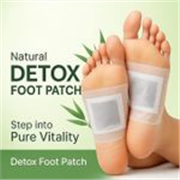 DOURMAA ORGANICS Organic Bamboo Vinegar Foot Patch for Detox & Relaxation Pack of 1 (10 Patches) (50 g)