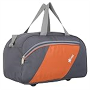 PERFECT STAR 40L Hand Duffle Bags for travellings Travel Bag for man Luggage for Travelling & Women Carry Bag for Women Travel (Grey Orange)