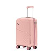 Meridian Cabin Suitcase 55 cm 20 inch Polypropylene Hard Trolley, 8 Spinner Wheels, 2-Pocket Convipack, Recessed Number Lock, Carry-On for Men & Women Blossom Pink/Megenta Pink