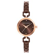 French Connection Gazellle Brown Round Analog Watch for Women – FCN00092A
