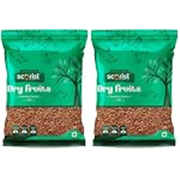 Scorist Premium Flax Seeds 500g | Alsi Seeds | Flax Seeds for Hair Growth | Raw Seeds for Eating | Source of Iron & Dietary Fibre | Rich in Protein (Pack of 2)