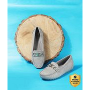 Bata Mocassin For Women (Grey , 3)