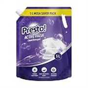 Presto! Active Wash Liquid Detergent Refill Pack 5L | Floral Scent | Powerful Stain Removal for Machine Wash