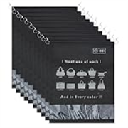 B11 Women Handbag Storage Cover (10 Pcs Set) Large purse cover to protect from dust and water with plastic clear window