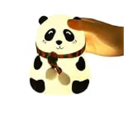 LIVIQUE Color Changing Tap Control with 3-Level Brightness Panda Lamp | 7 Colors Changing Rechargeable Portable Silicone Nightlight | Night Lamp and Kids Room Decor