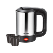 MILTON Euroline Electric Travel Kettle With Handle, 1000 Watt Beverage Maker (0.5 L, Silver)