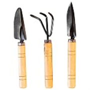 Nurturing Green® Set of 3 Gardening Hand Tools (Trowel, Cultivator, & Transplanter) | Durable & Rust Resistant | Perfect for Small Plants, Trees, Grass & Garden Spaces