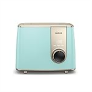 Havells Craft Pop Up Toaster | Touch Control Operation | 8 level Custom Browning Level| Live Cooking Timer | Defrost Mode | Reheat Mode | Intelligent Energy Saving Operation (Blue & Gold)