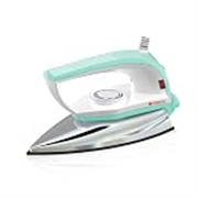 Venus Iris 750 Watts Dry iron | ISI | Weilburger Dual Coat Non-stick Soleplate (Jade green) | 750W Compact & Lightweight | Shock-Proof Design | Temp Control | Swivel Cord