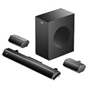 boAt Aavante Bar Prime B300 with Subwoofer and Dual Rear Speakers, 300W RMS Output, 5.1 Channel, Multi-Connectivity, EQ Modes, & BT v5.3 Soundbar with Powerful Signature Sound (Charcoal Black)