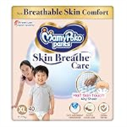 MamyPoko Pants Skin Breathe Care | Baby Diapers Extra Large Size (XL) | 40 Count | 12-17Kgs | Half Skin Touch Airy Sheet | 3X Breathable | Derma Tested