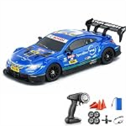 Big Remote Control Car Blue | 2.4G Remote Control Drift RC Car with 150m Range, Neon Lights & Music | Rechargeable RC Racing Toy |Best Gift for Boys & Girls 2 3 4 5 6 7 8+ Years
