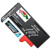 Dlypow Magnetic Battery Tester for AAA AA C D 9V, Buttons, Batteries Checker