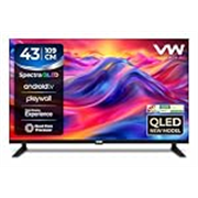 VW 109 cm (43 inches) Spectra Series Full HD Smart QLED Android TV VW43AQ3