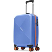 ARISTOCRAT Small Cabin Suitcase (57 cm) 8 Wheels – Apex Hard Side Polypropylene Luggage | Trolley Bag with Combination Lock – Blue