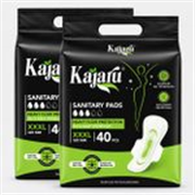 KAJARU Sanitary Napkins for Heavy Flow, Leak-Free, Soft, Ultra Absorbent,320mm XXXL Sanitary Pad (Pack of 80)