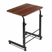 TECHNOVIBES Foldable Study Table/Bed Table/Foldable and Portable Wooden/Writing Desk for Office/Home/School (Wooden with Black Leg)