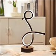 One94Store Loop Curve LED Table Lamp – Modern Acrylic Decorative Night Lamp with Warm Ambient Glow for Bedroom, Office, Festive & Home Décor