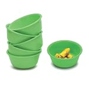 SignoraWare BPA Free Plastic Serving Bowl /Katori | Microwave & Freezer Safe | Lightweight | Non Toxic | Best for Snacks & Dessert | Best for Serving Dishes (220ml x 6 | Set of 6 | Green)