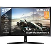 Samsung S3 Curved 68.4 cm (27 inch) Curved Full HD VA Panel Monitor (LS27D368GAWXXL) (Response Time: 4 ms, 100 Hz Refresh Rate)
