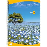 YOUVA Navneet Spiral Long Book For Students And Executives | Spiral Bound With Safety Lock | A4 Size – 21 X 29.7 Cm | Single Line | 300 Pages | Pack Of 1