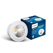 Philips Polycarbonate (Pc) Led Cob Spotlight Astramini Spotlight For Display Premium & Compact Display Light With 1 Inch Cutout Warm White, Pack Of 1, 1 Watt, b22d