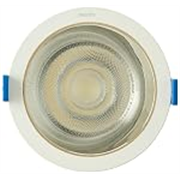 PHILIPS 12 Watt Chrome Reflector LED Ceiling COB Round Spot Light with Focused Beam | Cut Out: 102mm | Cool Day Light, Pack of 1 (Deco Bright)