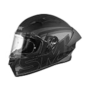 SMK Stellar Sports Stage Full Face Helmet with Pinlock Fited (Ma262)-L, Black,Pinlock 30 Fitted