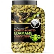 Forest Found Roasted Salted Edamame (825g) | Protein (46%) & Fiber (14%) | Oil-Free, Vacuum Roasted Crunchy Green Soybeans | Healthy Low Carb, Plant-Based Snack | Young Green Soybeans