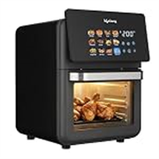 Lifelong Air Fryer Oven 10L | 12 Preset Modes | 1350W Power | Healthy Low Oil Cooking, Rapid Air Technology, Glass Lid | LED Touch Display | Nonstick Easy Clean Kitchen Appliance with Oil Drip Tray