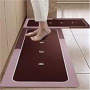 Cortina 2 Pcs Kitchen Mats, Waterproof Memory Foam Kitchen Rugs, Standing Desk Mat Floor Mats, Comfort Runner Rug Carpets for Kitchen Floor, Sink – (120 * 40 cm, 40 * 60 cm, Maroon)