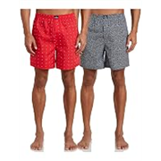 Symbol Men’s Cotton Printed Boxer Shorts (Combo Pack of 2) Casual | Underwear | Half Pants | Short Pant – Regular Fit with Back Pocket