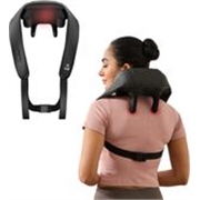 Cult Deep Relax Shoulder Massager, Hand Simulating rollers for Pain Relief, Cordless Massager (Black)