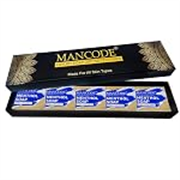 Mancode Luxury Soap Gift Set For Men With Pack of 5 Menthol Soap Bars | Deep Cleansing Soap | Provides Natural Glow | Daily Bathing Bar Soap For Men For All Skin Types. (Pack of 5) (625g)