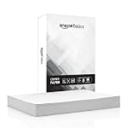 Amazon Basics A4 Copier Paper | Multipurpose Paper | 75 GSM | 500 Sheets | Compatible with Inkjet & Laser Printers