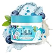 Fiama Strawberry Skin Exfoliating Body Scrub 200g, 0.5% Papain Enzyme + 0.1% Caffeine, Chemical + Physical Exfoliation, 13% Polishing Blend, Reduces Keratosis Pilaris, Refreshing Aqua Fragrance