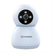 Consistent Wireless Wi-Fi 3MP Indoor MINI Robot Camera, STQC Certified, 360° Smart Home CCTV, AI Human Tracking | All Time Color Night Vision | Alexa Voice Support | Upto 256GB Memory Card Support