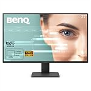 BenQ GW2791 27” 1920×1080 FHD 100Hz IPS Eye-Care 99% sRGB Monitor| HDMI| DisplayPort| Ultra Slim Bezel| TUV-Certified| Flicker-Free| Low Blue Light Plus (Black)