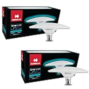 Havells T Shape NU Led Bulb 12W B22 Base|14% Wider Light Spread|100 Lumens Per Watt|Inbuilt 4.0KV Surge Protection| 320 Degree Rotation For Multiple Applications (6500K,Cool Day Light) – Pack Of 2
