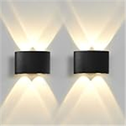 Gesto 4W Waterproof Led Wall Light for Home Decoration – Up Down 2-Way LED Wall Lamp | IP65 Outdoor Fancy Wall Lights for Balcony,Gate,Elevation,Garden,Patio | Decorative Wall Mount Light -Pack of 2