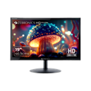 ZEBRONICS 46.99 cm (19 inch) HD LED Backlit TN Panel HDMI, VGA Input, HD 1366 x 768, 16.7M Colors, Glossy Panel, Slim Design, Wall Mountable Monitor (ZEB-V19HD LED) (Response Time: 8 ms, 60 Hz Refresh Rate)
