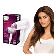 Philips India’s No.1 Hair Styling Brand – Foldable Hair Dryer | 1200W | Fast Blow Dry | 2 Heat Settings | ThermoProtect Tech |Travel-Friendly, Quick Dry | Frizz Control For Indian Hair | HP8120