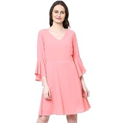 Harpa Black Solid Dress(GR5119-BLACK)