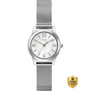 TIMEX Main Street Round 25mm Silver Dial Analog Watch – For Women T2P457AP