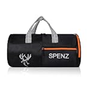 SPENZ Bags Polyester 28L Water Resistant Sports Duffel Gym Bag for Men & Women with Shoe Compartment