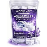 Washing Machine Cleaner Tablets (18Tablets) | Drum & Pipe Deep Cleaner | Lavender Scent | Removes Odour, Limescale & Residue | For Front Load & Top Load Fully Automatic Washing Machines