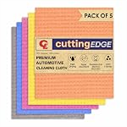 Cutting EDGE Car & Bike Cleaning Sponge Set of 5, Reusable Absorbent Scratch Free Sponge for Car Wash & Detailing (Multicolor)