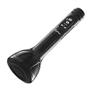 pTron Fusion Sing 5W Wireless Speaker with Karaoke Mic, 12Hrs Playtime, Record Songs, Lightweight Handheld Design, Bluetooth v5.0, Aux Play/mSD Play/USB Play & Media Controls (Midnight)