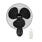 Havells Gatik Pro BLDC 400mm Wall Mount Fan | RPM: 1350 | Double string for Speed & Oscillation control | Thermal Overloaded Protected Motor | 100% Copper Wire Winding Motor | 2 Year Warranty (Black)