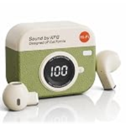 Q85 TWS Earbuds with Digital Display, BT 5.49+ENC for Clear Calling, Low Latency Gaming Wireless Headphone, 40 Hours Play, Immersive Sound, Touch Control, IPX4 & Voice Assistance. (Green)